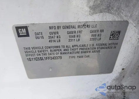 2018 Chevrolet Malibu Lt from USA, damaged, VIN 1G1ZD5STXJF152312